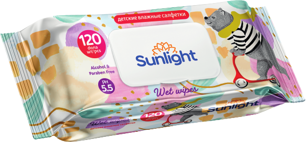 Влажные салфетки Sunlight «Мишка»