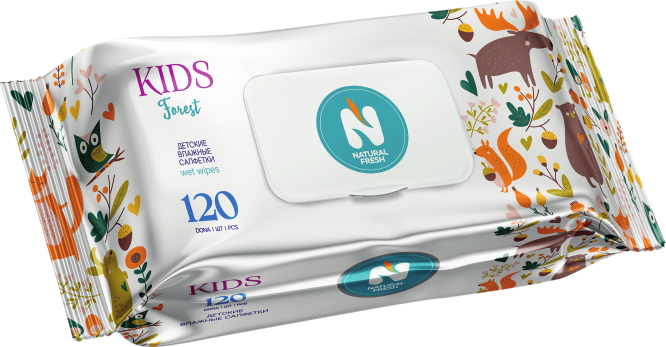 Влажные салфетки Natural Fresh Extra Pack Forest 120 шт