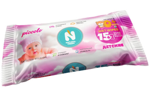Влажные салфетки Natural Fresh Piccolo 17 шт
