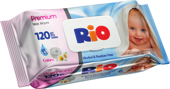 Влажные салфетки Rio Extra Pack Premium 120 шт