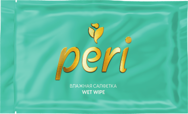 Влажная салфетка Peri Бирюзовый 1шт